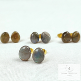 Labradorite stud earrings, Labradorite jewelry, 14k Gold Plated Labradorite studs, Ethnic Earrings, Dainty Studs, Woman earrings, Gift her